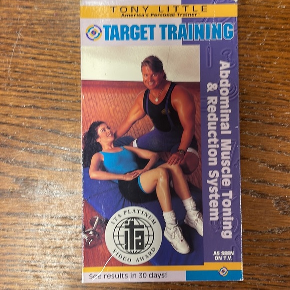Vintage 90’s TONY LITTLE Target Training VHS Exercise Tapes - Set of 3 - Picture 5 of 11